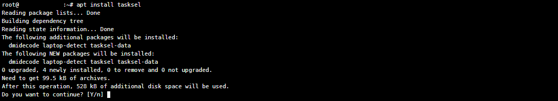 Installation af LAMP stack med Taskel via terminal