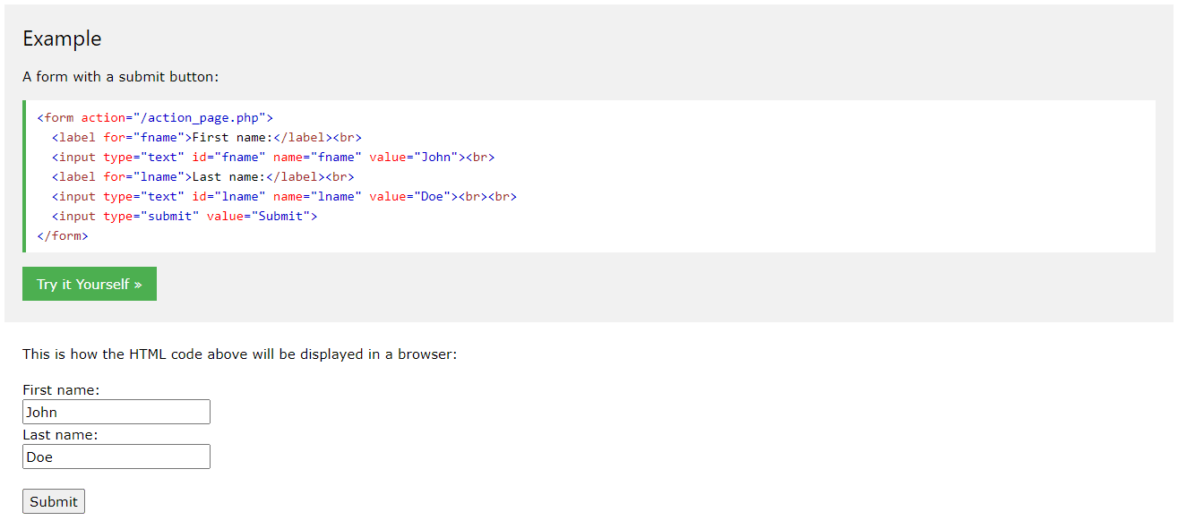 EXEMPEL PÅ HTML 5-formulär