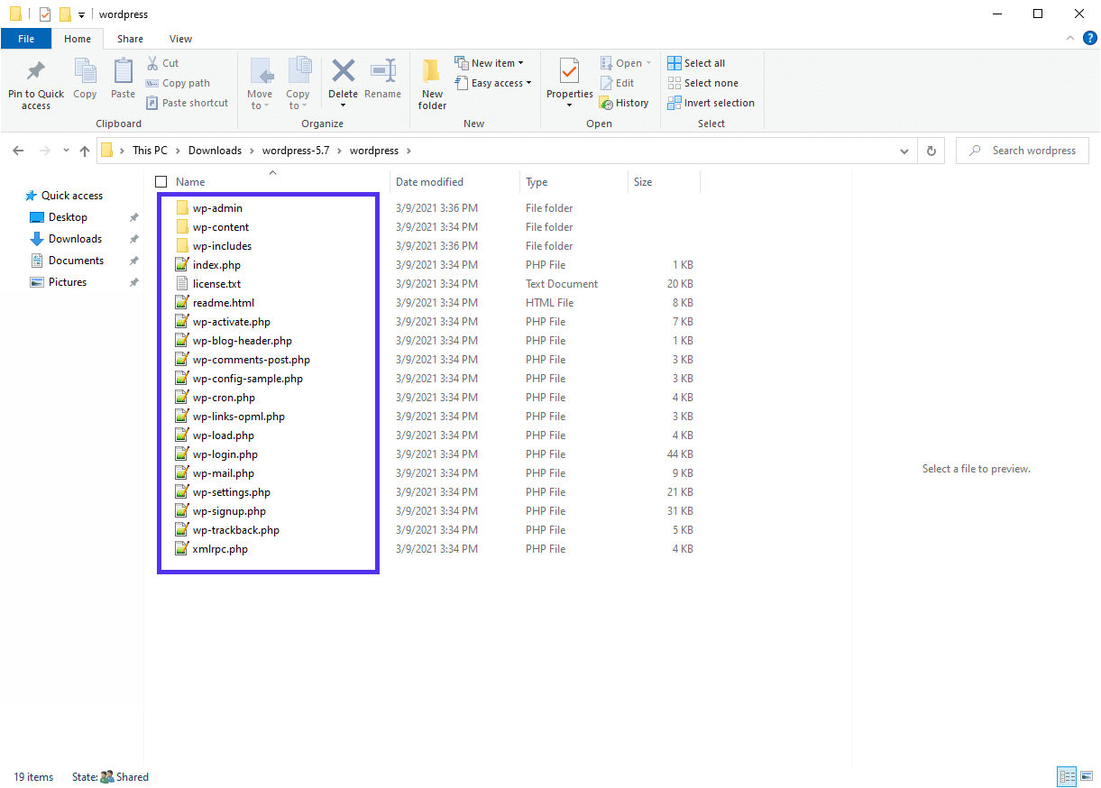 Kontrollera alla filer i den senaste WordPress-versionen