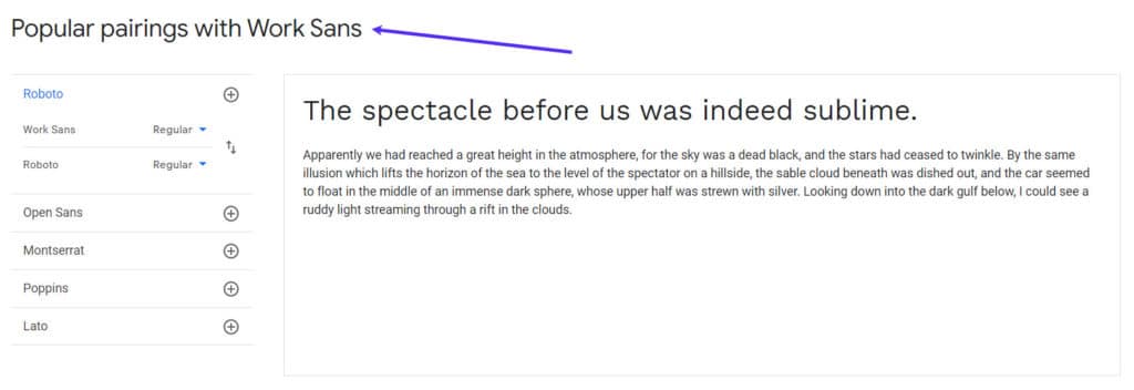 Discovering popular Google Fonts pairings.