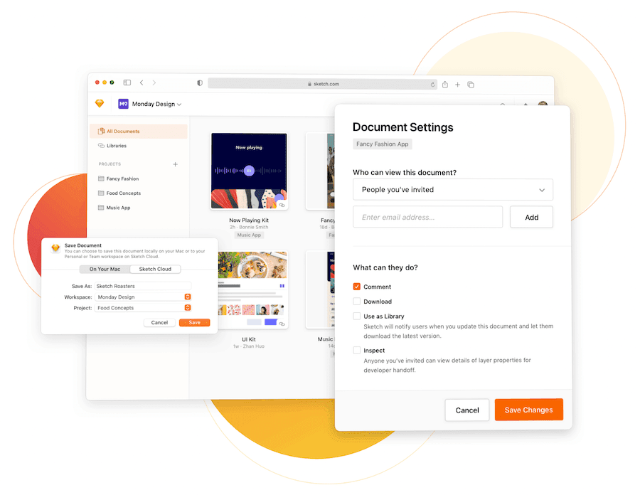Un aperçu de Sketch pour Teams.