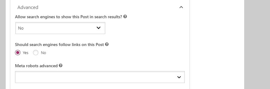 Configurações Yoast SEO 