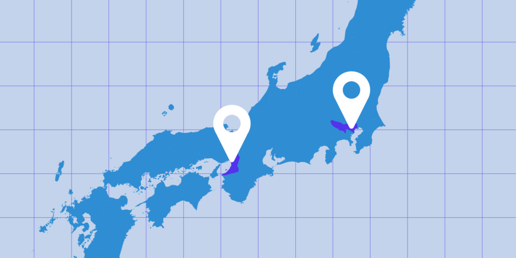 Kinsta hosting in Tokyo and Osaka.