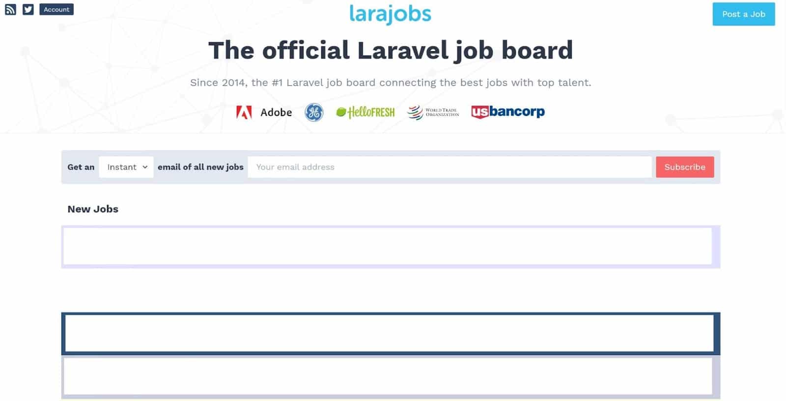 Tablón de Larajobs.