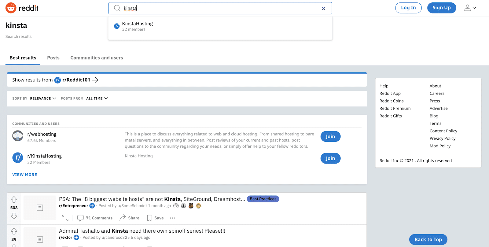 Moteur de recherche d'images Reddit.