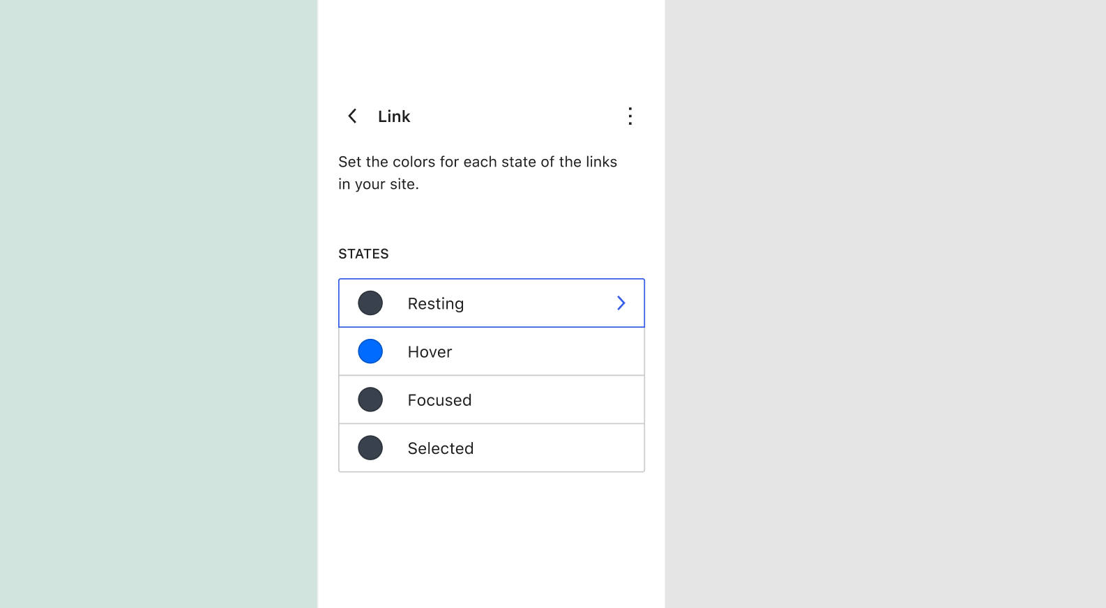 I fremtiden kan du kontrollere linktilstandsfarven.
