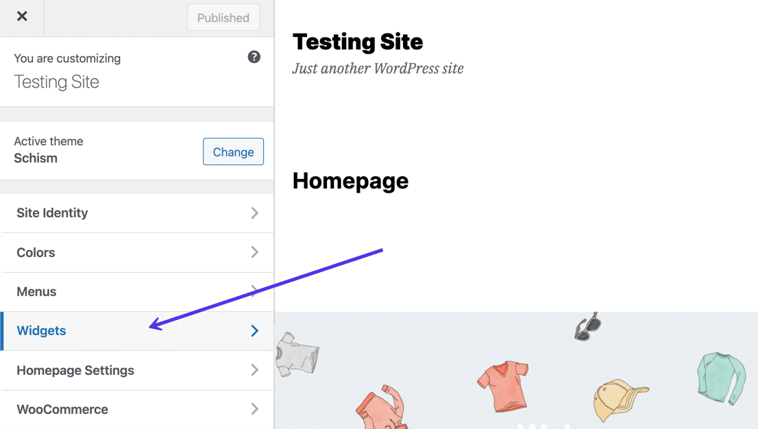 Navega de nuevo al panel de 