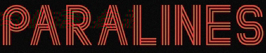 Paralines font.