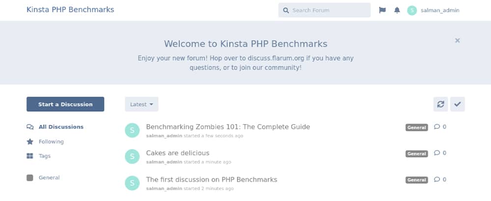 Flarumを使ったテストページ