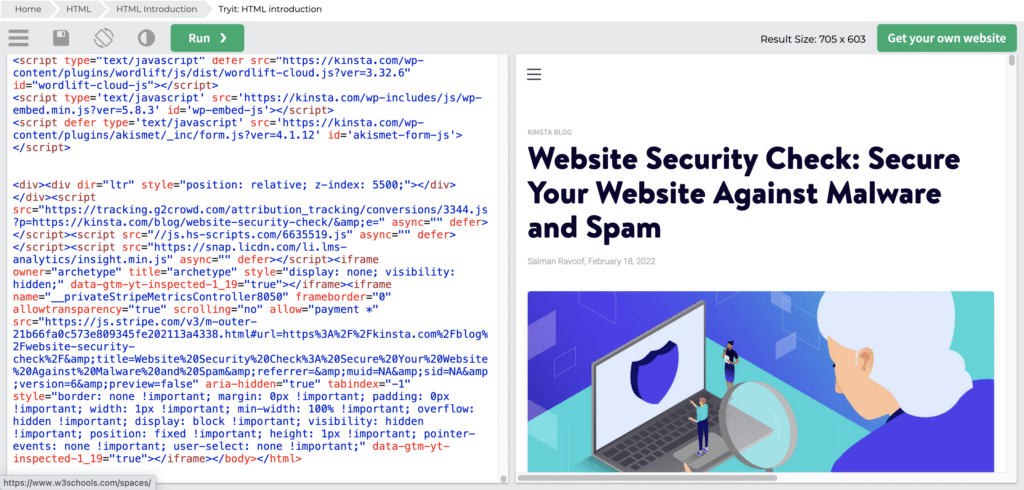 Testing rendered HTML.
