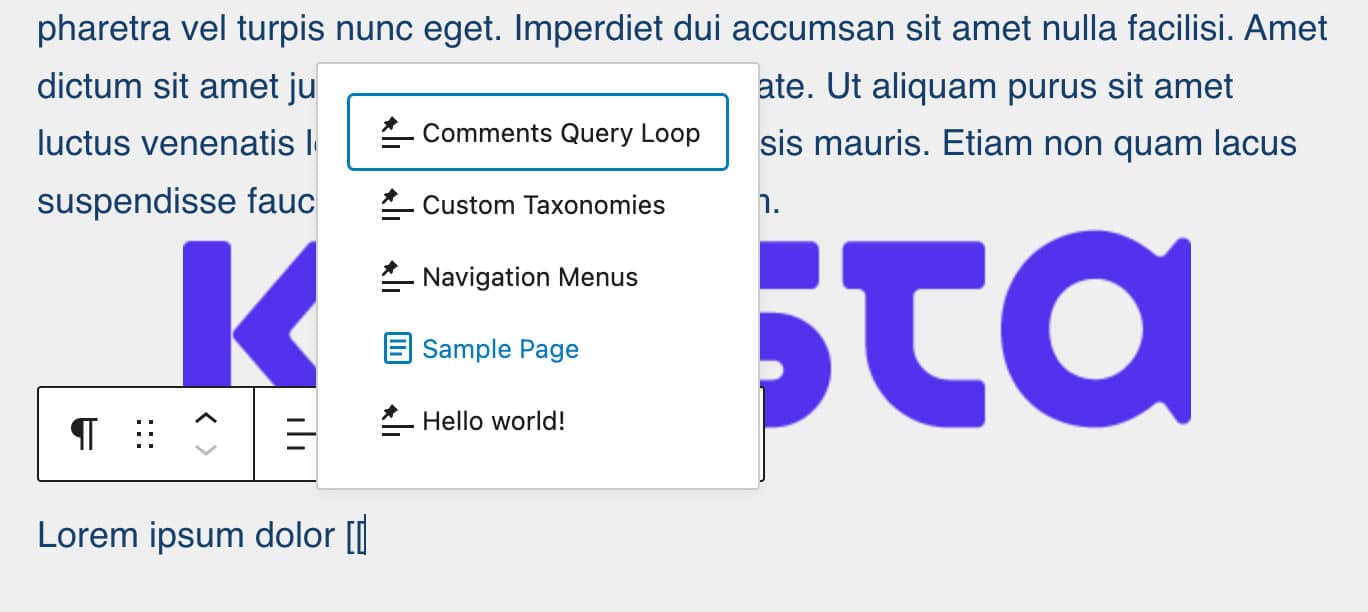 Añadir enlaces internos en WordPress 6.0 es más fácil.