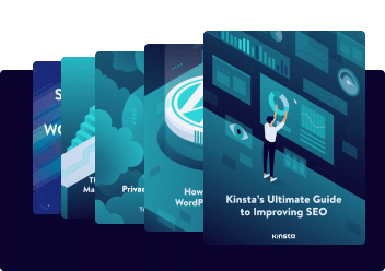 A selection of Kinsta ebooks