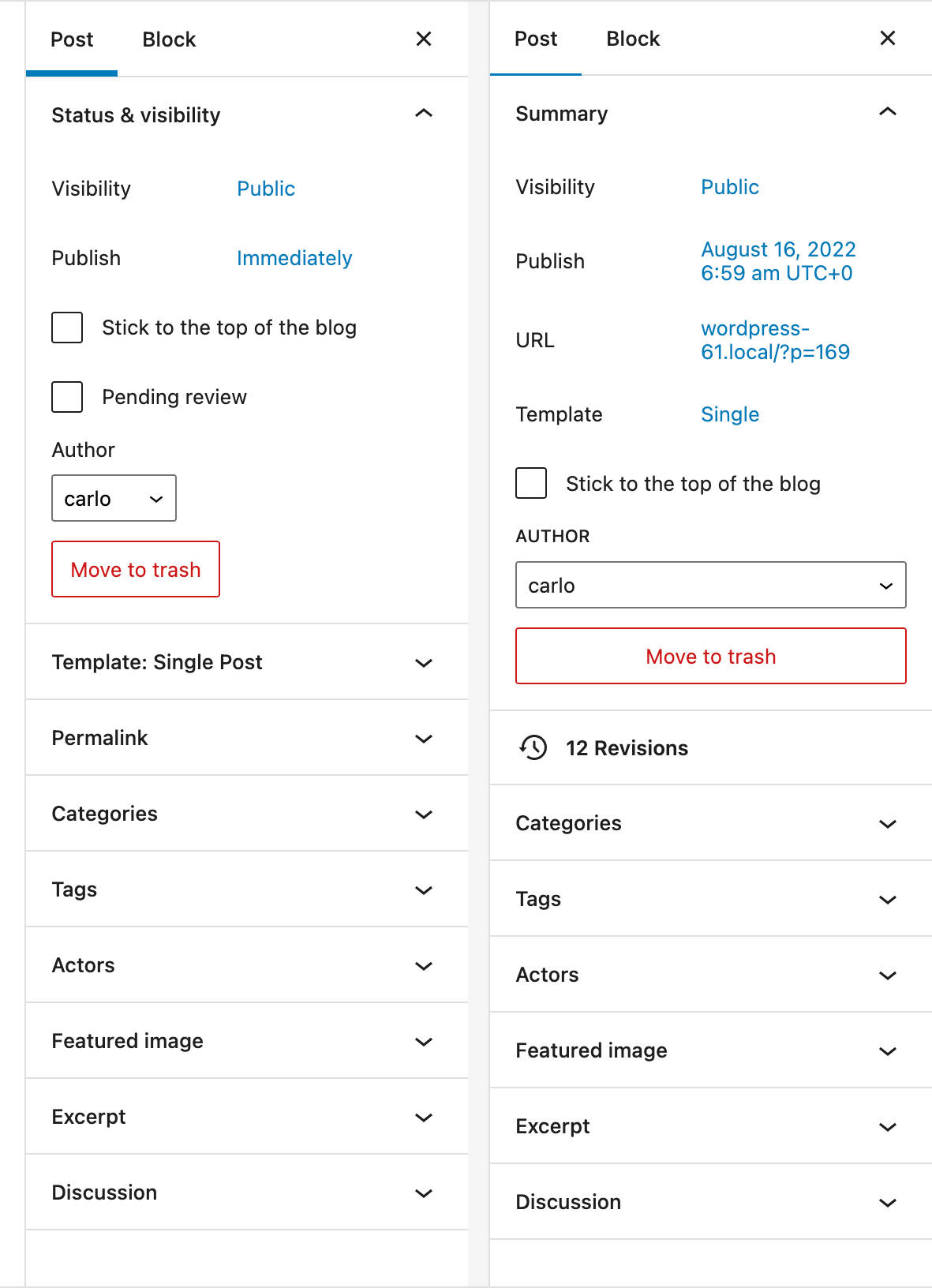 A simplified settings sidebar that is easier to manage