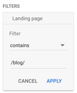 Setting a filter in GA4